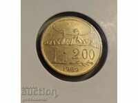 San Marino 200 de lire sterline 1989