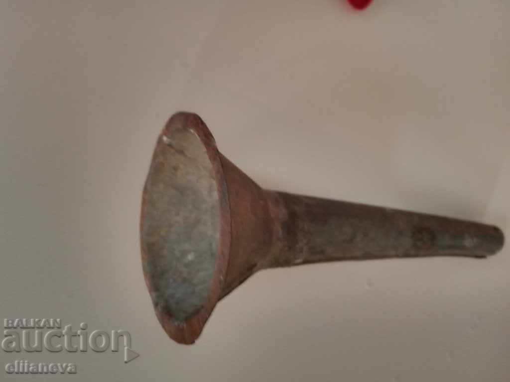 old metal funnel
