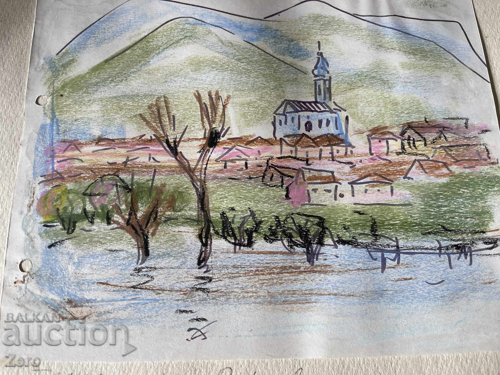 Auction Painting by Tsvetana Kosturkova Pastel Auction Painting by Tsvetana Kosturkova Pastel