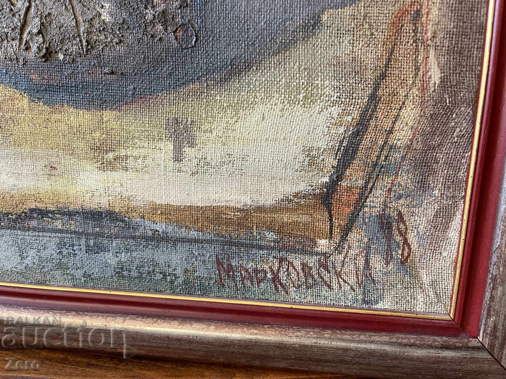 Painting by Rosen Markovski 1988 Oil Paint Canvas with price 1500.00 BGN | € 766.94 Painting by Rosen Markovski 1988 Oil Paint Canvas with price 1500.00 BGN | € 766.94