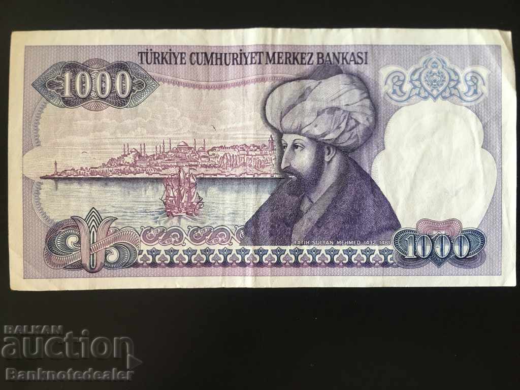 Turkey 1000 Lira 1970 (1986) Prefix I Pick 196 Ref 3309 with price 2.50 BGN | € 1.28 Turkey 1000 Lira 1970 (1986) Prefix I Pick 196 Ref 3309 with price 2.50 BGN | € 1.28