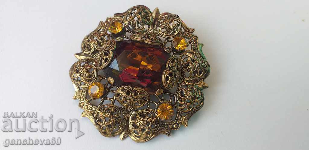 Large old Russian brooch