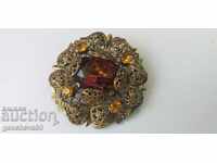 Large old Russian brooch
