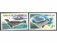 Pure stamps Fauna Seals 1992 from the Faroe Islands