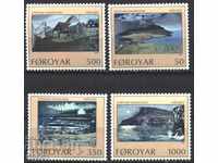 Pure stamps Painting by Danielsen Nolsoy 1990 Faroe Islands
