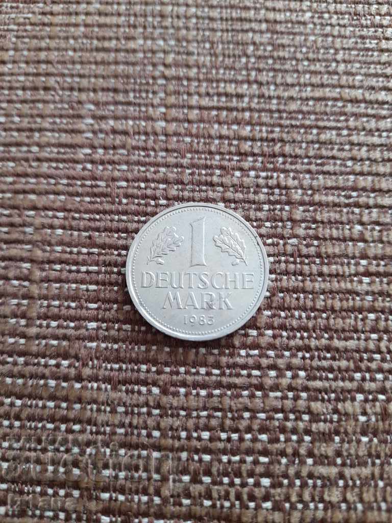 Monedă 1 marcă germană 1983