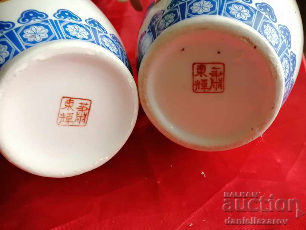 Qing Dynasty Chinese Vase Set, Marked! - 6