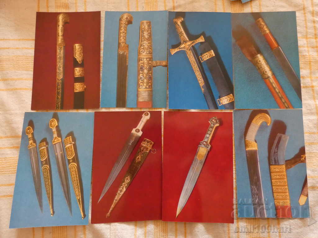 Delivery of Set of 16 cards Artistic weapon of Georgia Delivery of Set of 16 cards Artistic weapon of Georgia