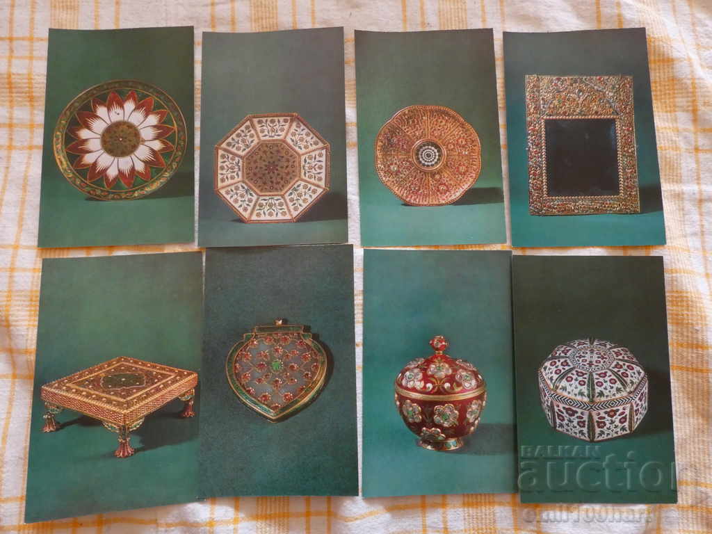 Set of 16 cards. Jewelry of India of the XVII century - 5