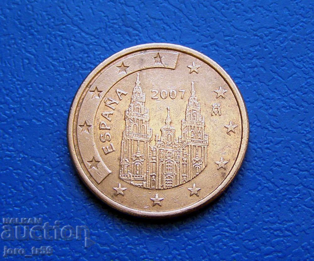 Spain 5 euro cent Euro cent 2007 Spain 5 euro cent Euro cent 2007