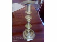 Old bronze candlestick.