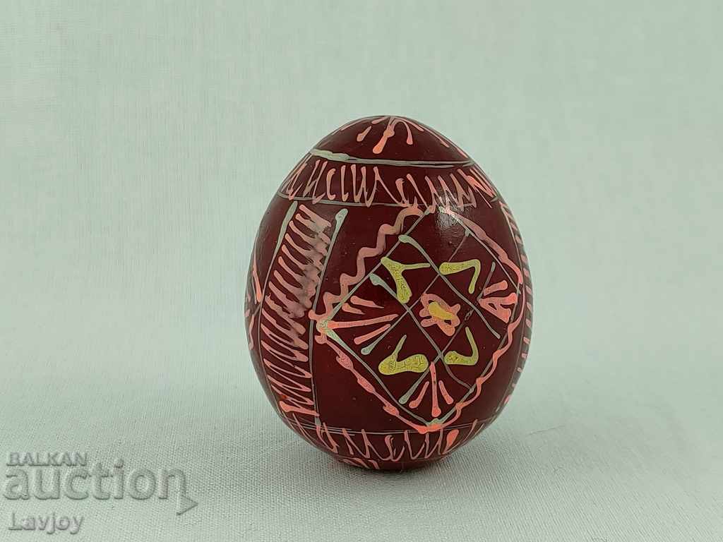 Hand painted Easter wooden egg with price 15.00 BGN | € 7.67 Hand painted Easter wooden egg with price 15.00 BGN | € 7.67