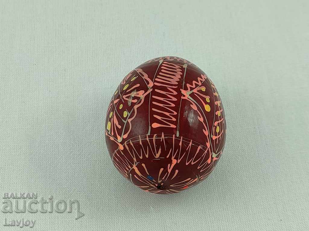 Hand painted Easter wooden egg - 6 Hand painted Easter wooden egg - 6