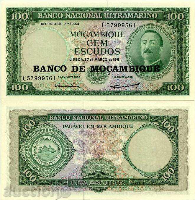 +++ Mozambique 100 escudos 1961 UNC P 117 +++