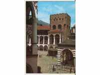 Καρτ ποστάλ Βουλγαρία Rila πύργος μοναστήρι φρούριο 7 *