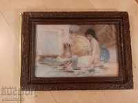 Reproduction in a picture frame erotic