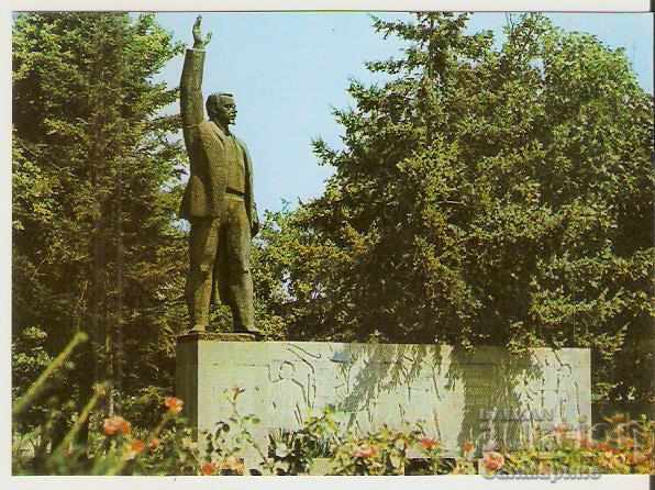 Κάρτα Bulgaria Nova Zagora Μνημείο στο Petko Enev 2 *