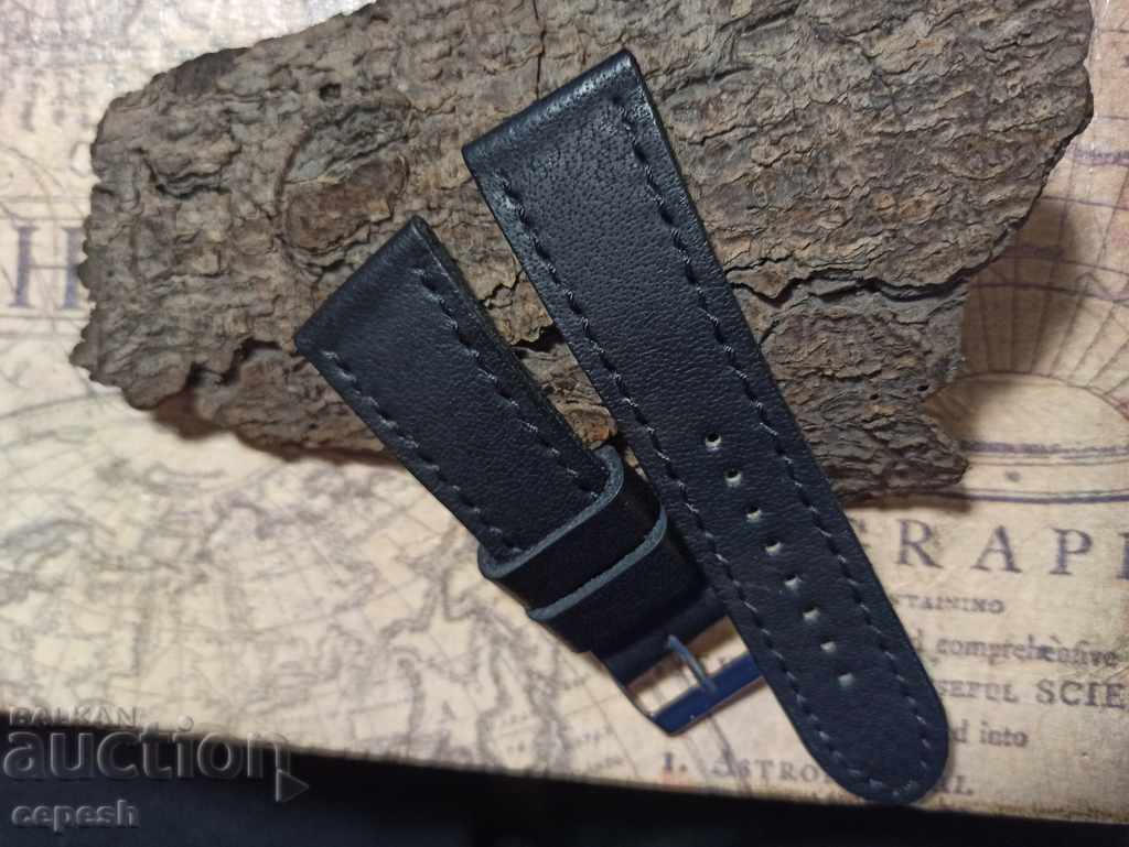 Auction Leather watch strap 26mm Genuine leather handmade 798 Auction Leather watch strap 26mm Genuine leather handmade 798