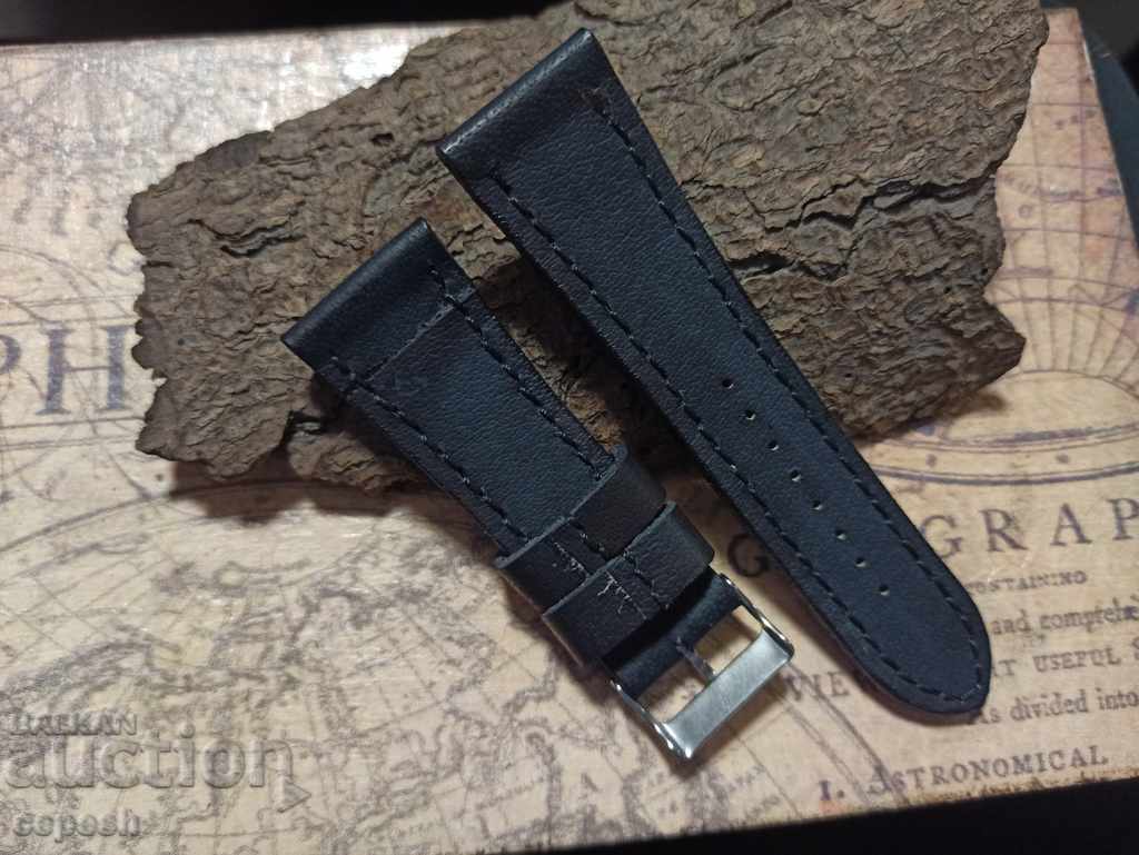 Leather watch strap 26mm Genuine leather handmade 798 - 7 Leather watch strap 26mm Genuine leather handmade 798 - 7