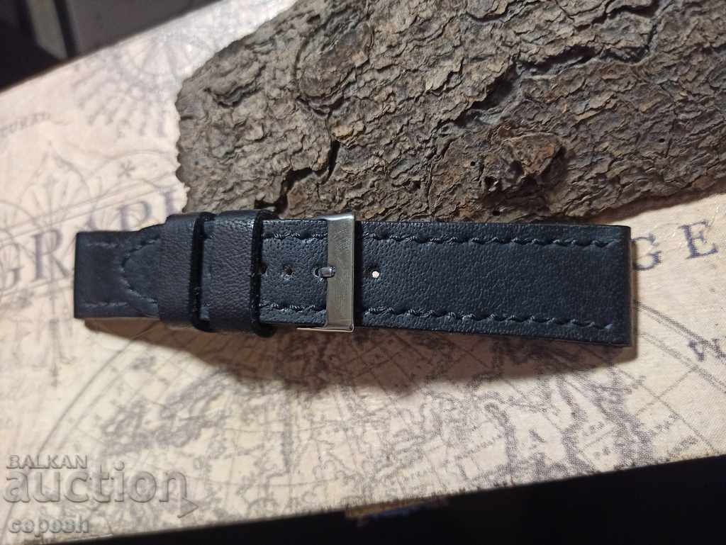 Leather strap for watch 24mm Genuine leather by hand 800 - 5 Leather strap for watch 24mm Genuine leather by hand 800 - 5