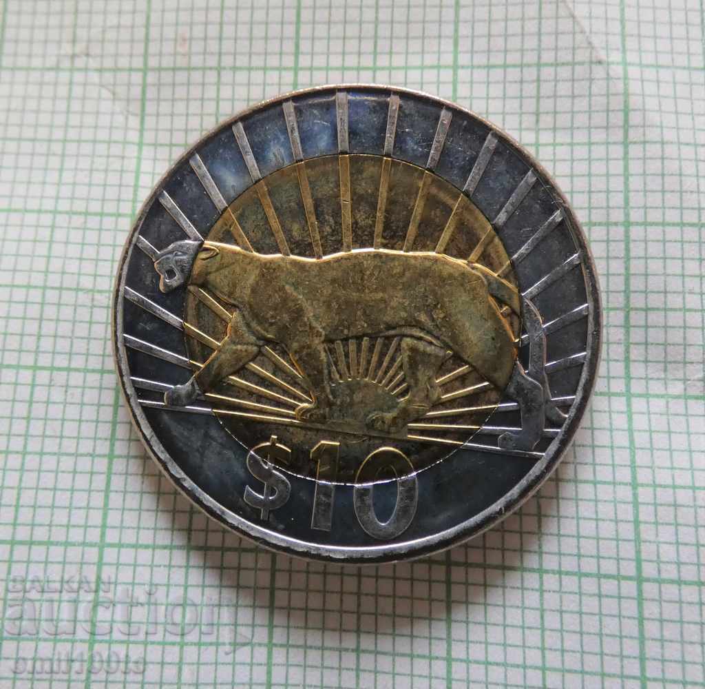10 pesos 2011 Uruguay