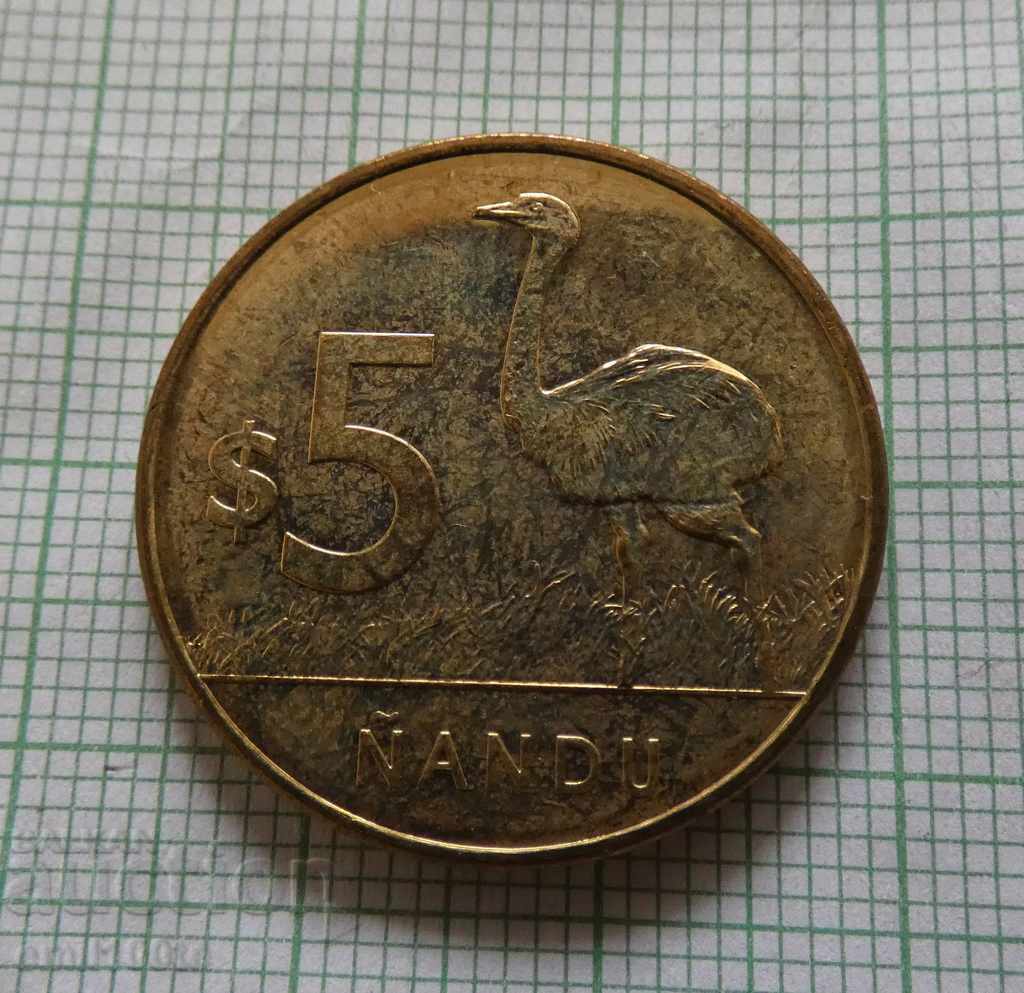 5 pesos 2011 Uruguay