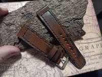 Leather watch strap 20mm Genuine leather by hand 802