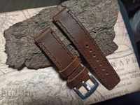 Leather watch strap 22mm Genuine leather by hand 803
