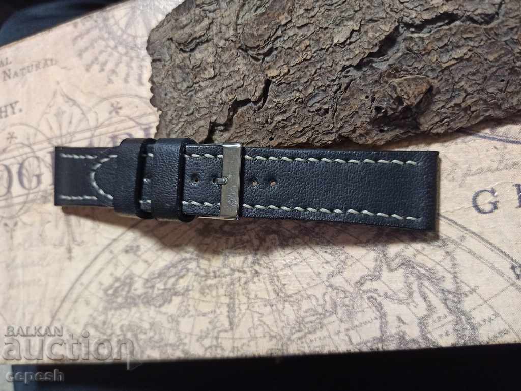 Leather watch strap 24mm Genuine leather by hand 807 - 5