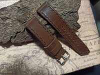 Leather watch strap 20mm Genuine leather by hand 808