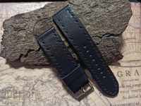 Leather watch strap 22mm Genuine leather by hand 809