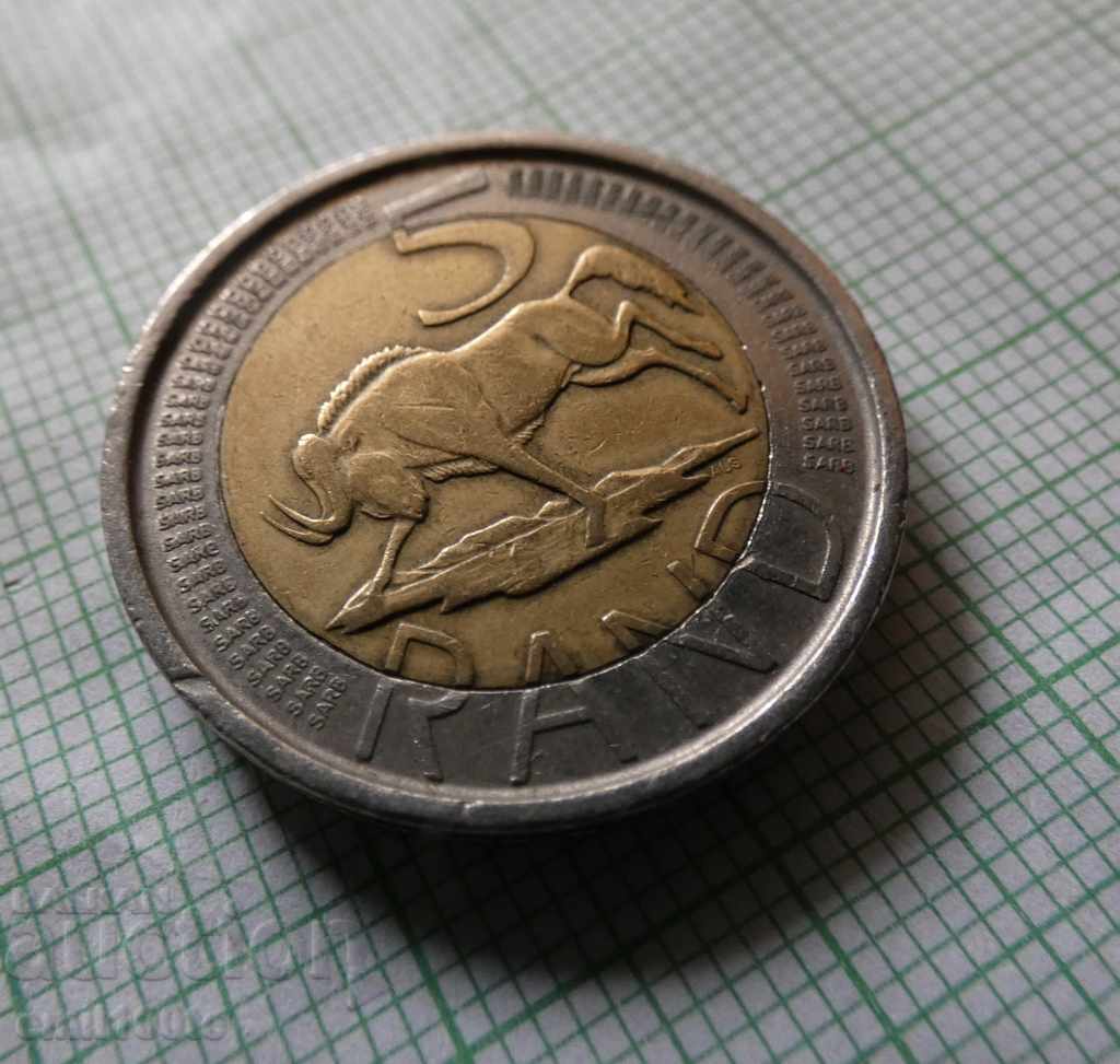 5th round 2005 South Africa bimetallic with price 3.00 BGN | € 1.53 5th round 2005 South Africa bimetallic with price 3.00 BGN | € 1.53