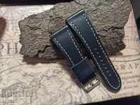 Leather watch strap 26mm handmade 820