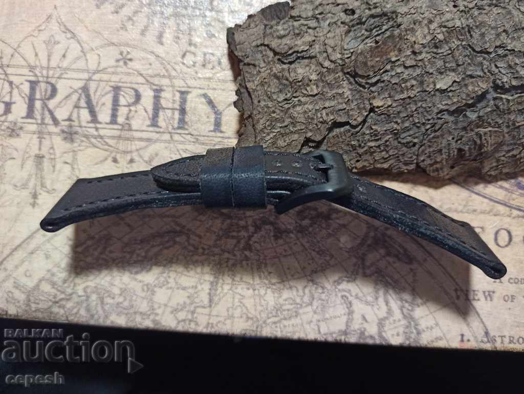 Leather strap for watch 26mm handmade 815 - 6 Leather strap for watch 26mm handmade 815 - 6