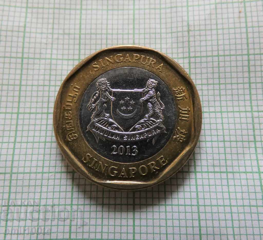 Delivery of $ 1 2013. Singapore bimetal Delivery of $ 1 2013. Singapore bimetal