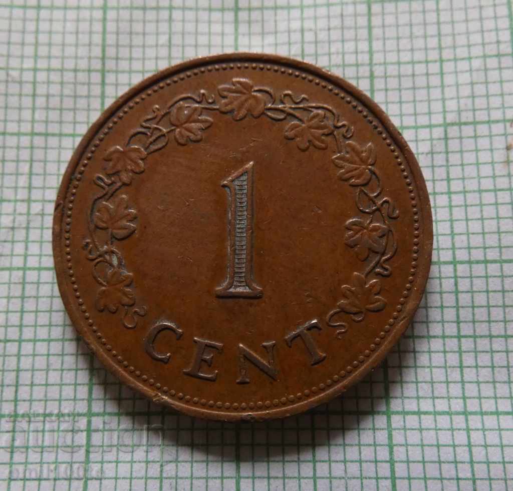 1 σεντ 1977 Μάλτα