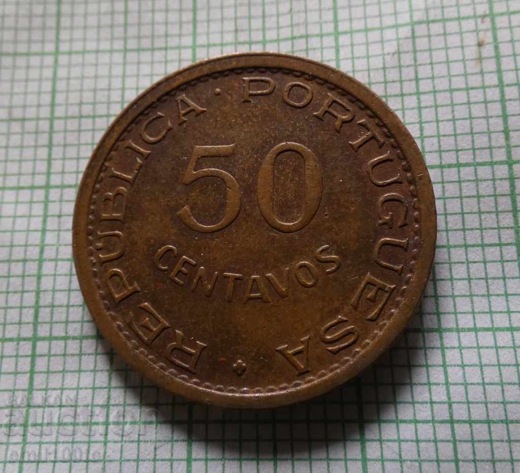 50 сентавос 1973 г. Мозамбик