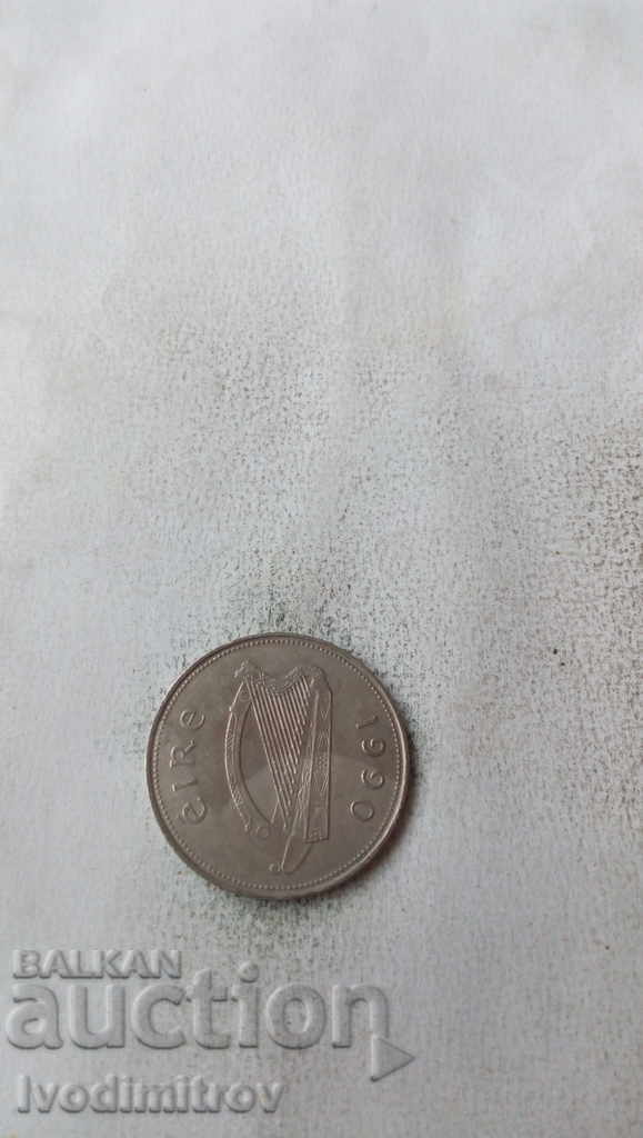 Ireland 1 pound 1990 with price 3.45 BGN | € 1.76