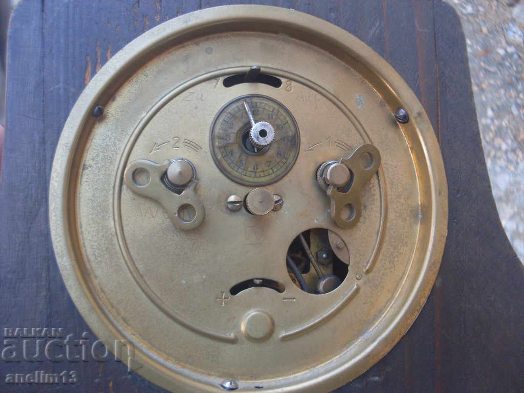 OLD DESKTOP FIREPLACE ALARM CLOCK - 7 OLD DESKTOP FIREPLACE ALARM CLOCK - 7