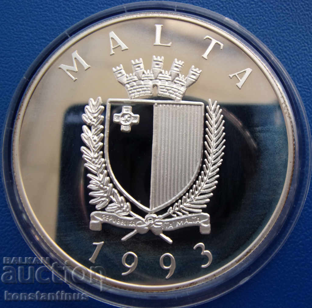Malta 5 Pounds 1993 UNC PROOF Rare with price € 58.80 | 115.00 BGN