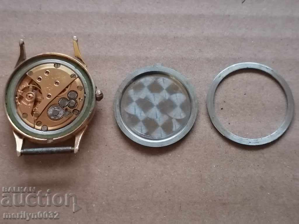 Wristwatch Flight with gilding, second hand, WORKS - 5 Wristwatch Flight with gilding, second hand, WORKS - 5