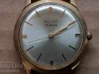 Ceas de mână Flight cu aurire, mâna a doua, LUCRĂRI