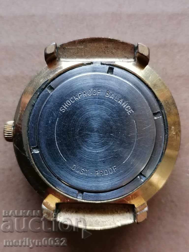 Wrist watch Vostok with gilding 10 mick second hand, WORKS with price 133.00 BGN | € 68.00 Wrist watch Vostok with gilding 10 mick second hand, WORKS with price 133.00 BGN | € 68.00