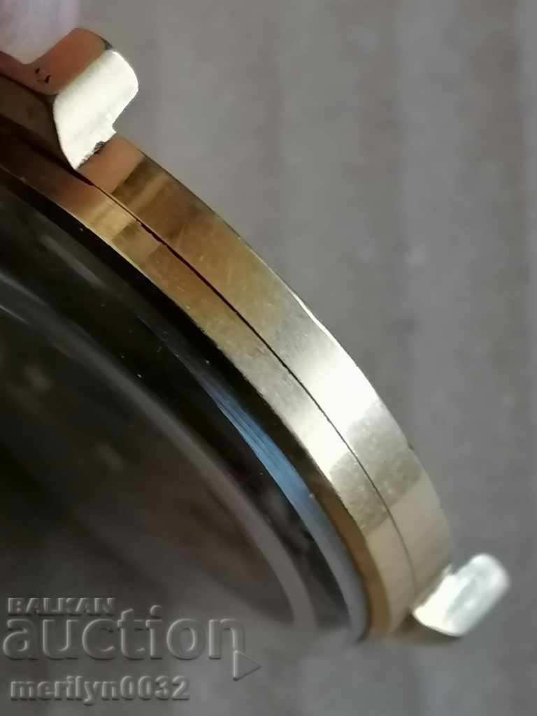 Wrist watch Vostok with gilding 10 mick second hand, WORKS - 6 Wrist watch Vostok with gilding 10 mick second hand, WORKS - 6