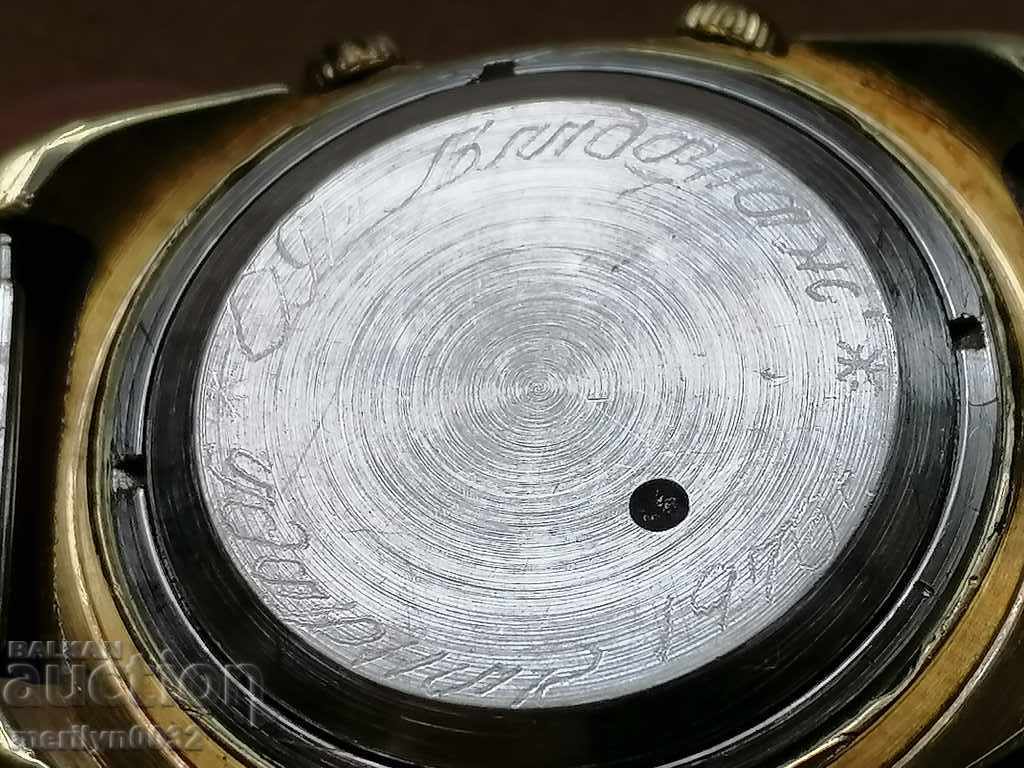 Wristwatch Flight with gilding 10 mk second hand, WORKS with price 167.00 BGN | € 85.39 Wristwatch Flight with gilding 10 mk second hand, WORKS with price 167.00 BGN | € 85.39