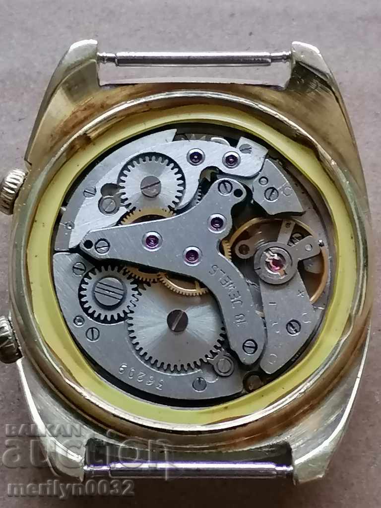 Wristwatch Flight with gilding 10 mk second hand, WORKS - 5 Wristwatch Flight with gilding 10 mk second hand, WORKS - 5