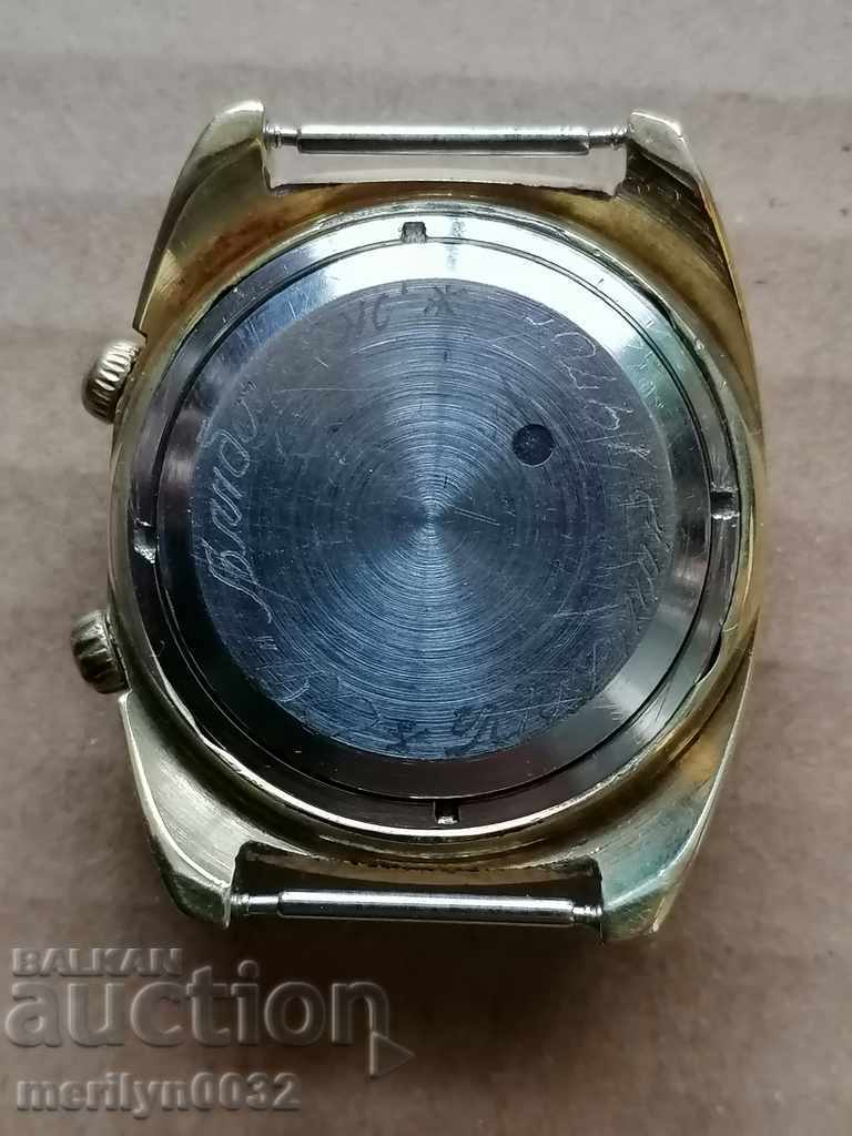 Wristwatch Flight with gilding 10 mk second hand, WORKS - 6 Wristwatch Flight with gilding 10 mk second hand, WORKS - 6