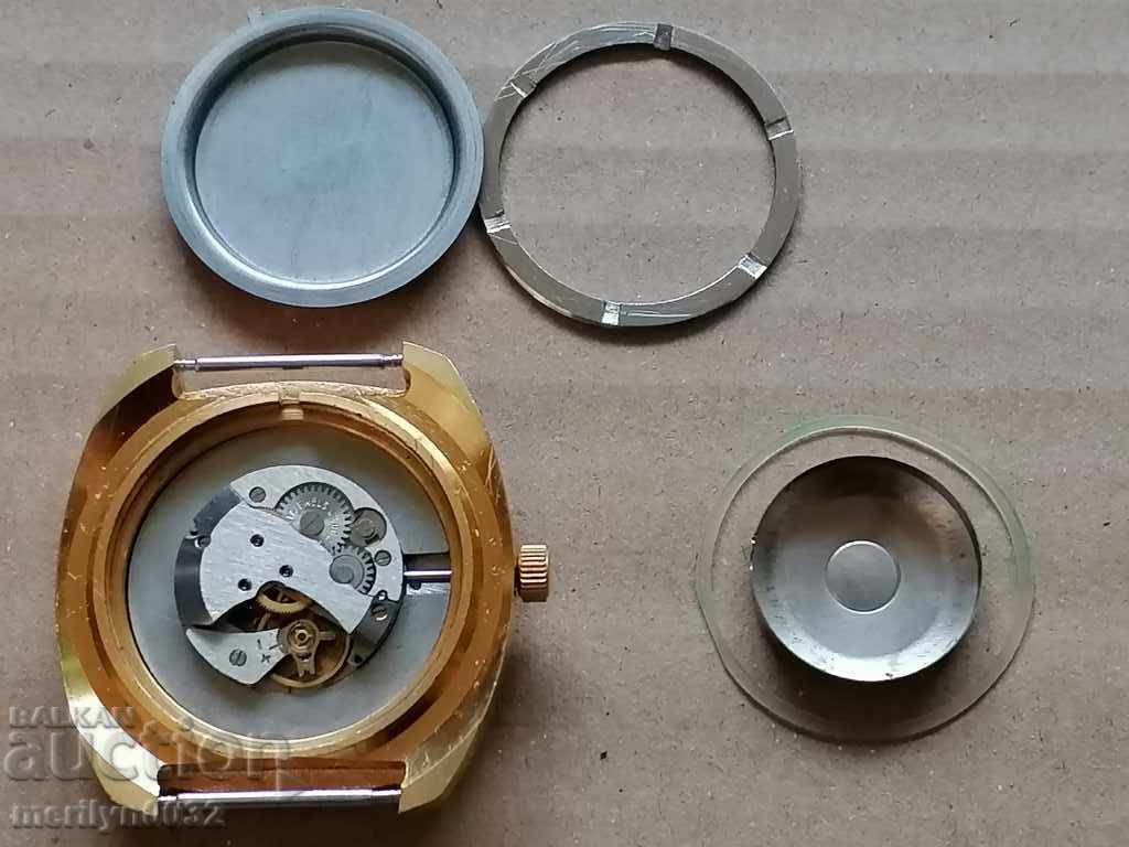 Wrist watch Zarya with gilding 10 mik second hand, WORKS - 6 Wrist watch Zarya with gilding 10 mik second hand, WORKS - 6