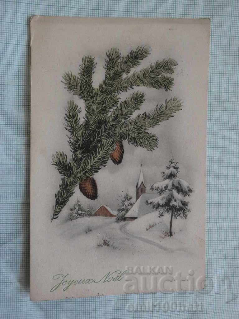 Стара картичка - 1914 г. с марка Швейцария