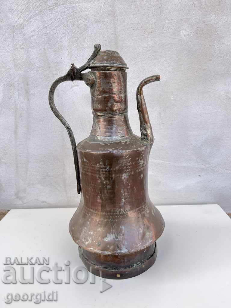 Large authentic copper jug №1869